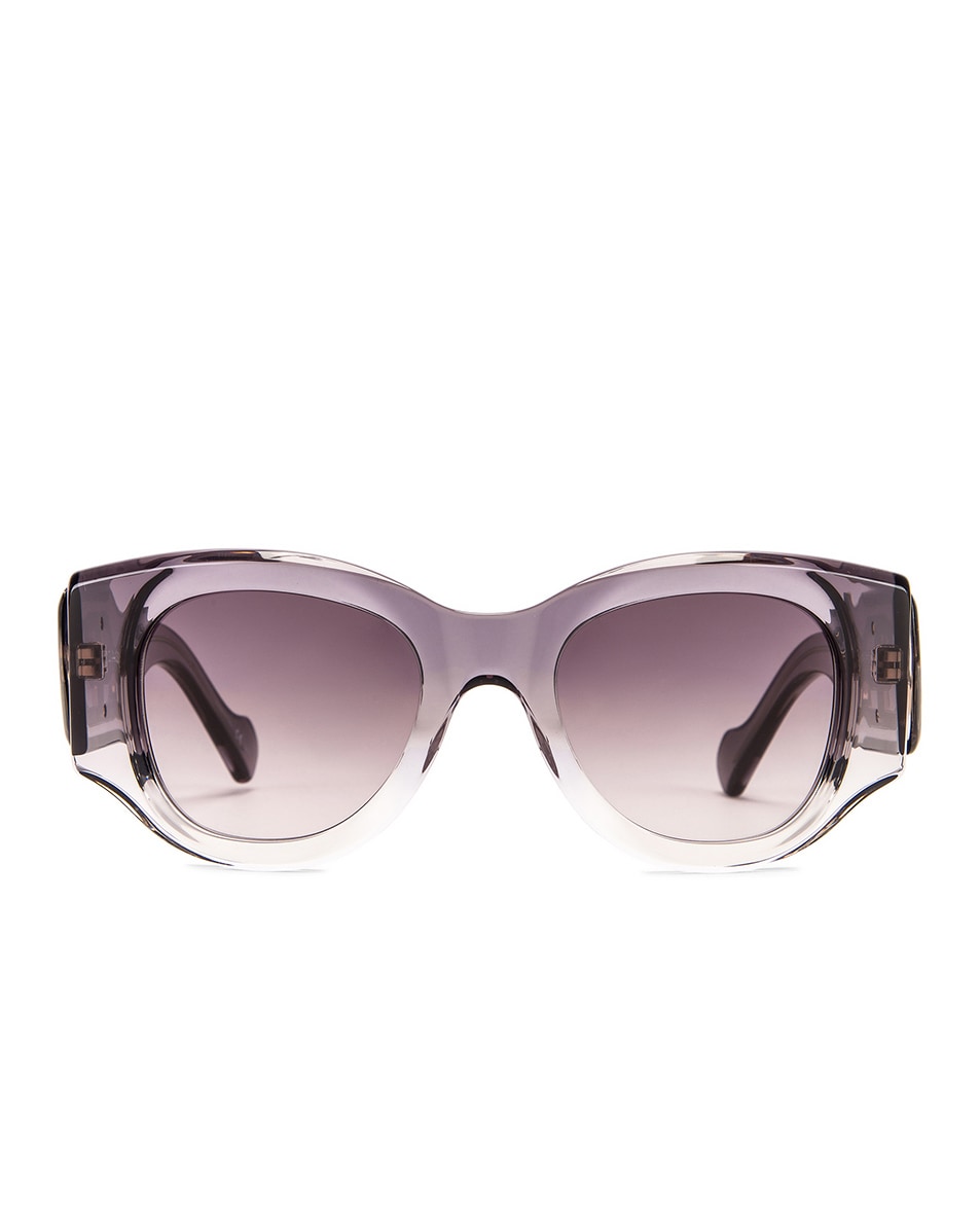 Image 1 of Balenciaga Paris Statement Sunglasses in Shiny Grey