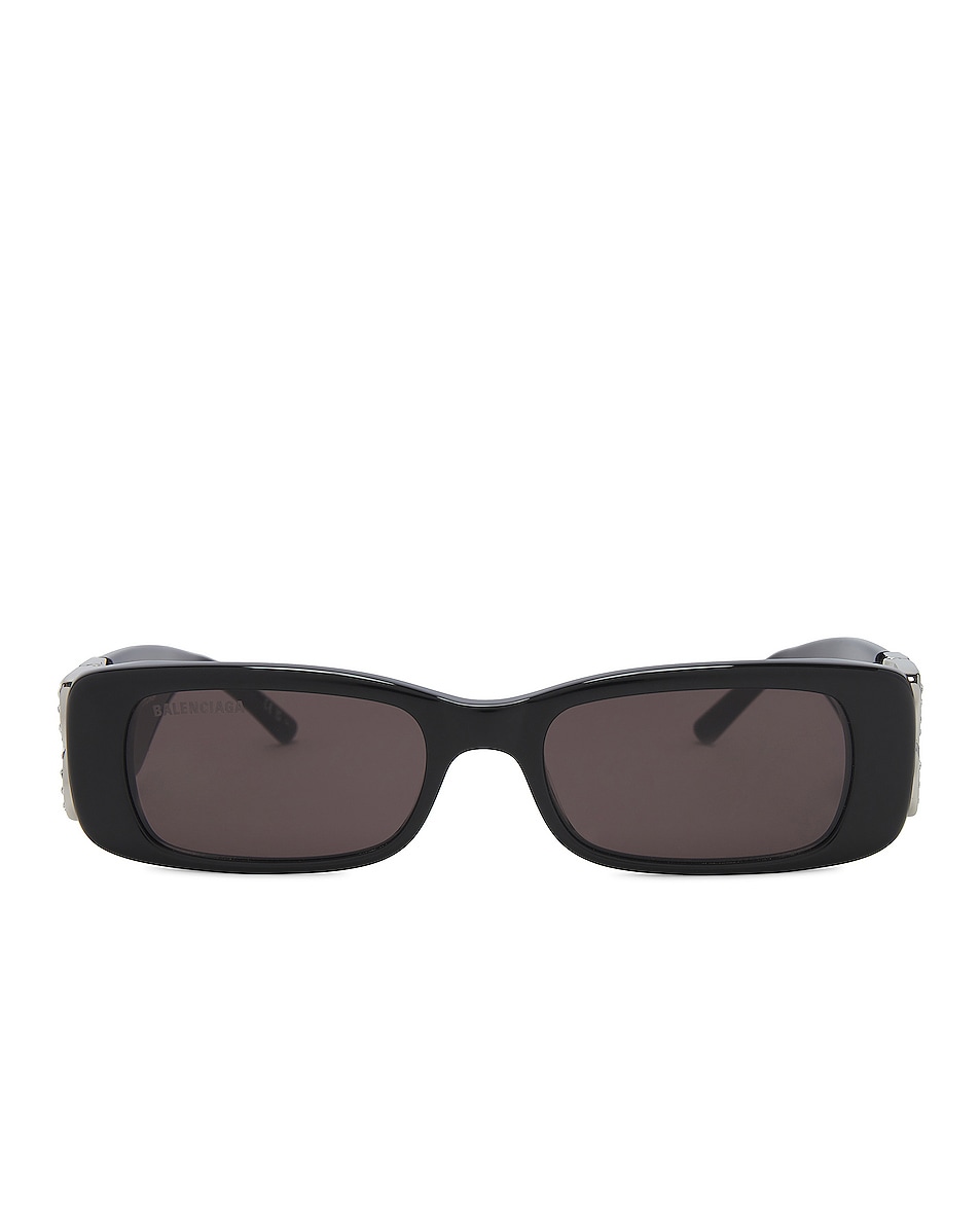 Image 1 of Balenciaga Dynasty Sunglasses in Black & Strass