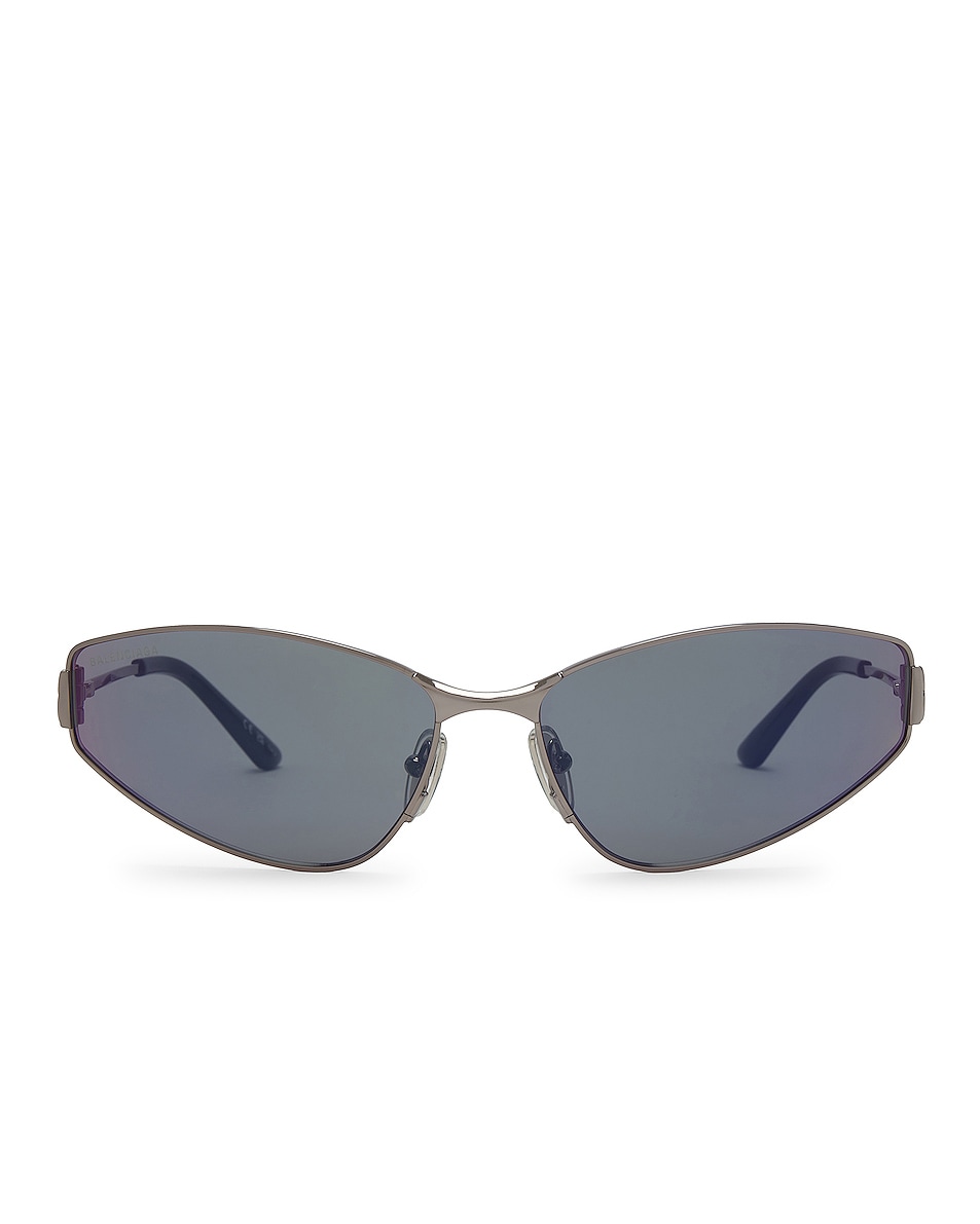 Image 1 of Balenciaga Oval Sunglasses in Black