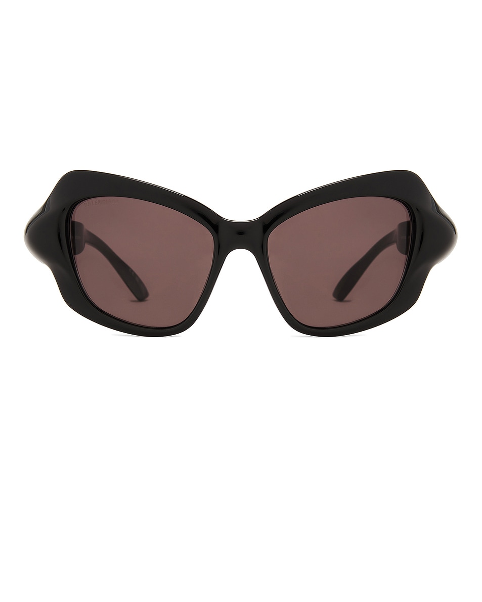 Image 1 of Balenciaga Cat Eye Sunglasses in Black & Grey