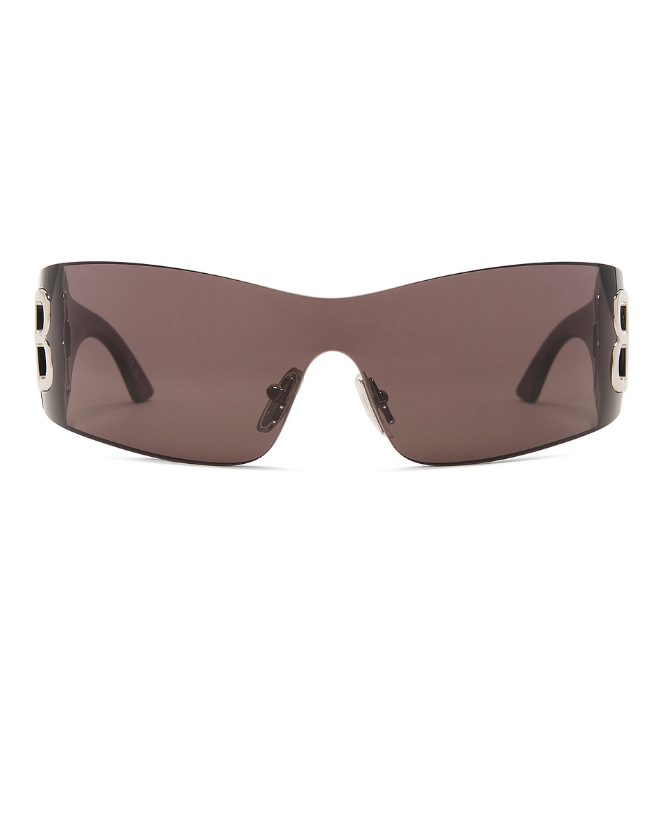 Image 1 of Balenciaga Mask Sunglasses in Grey