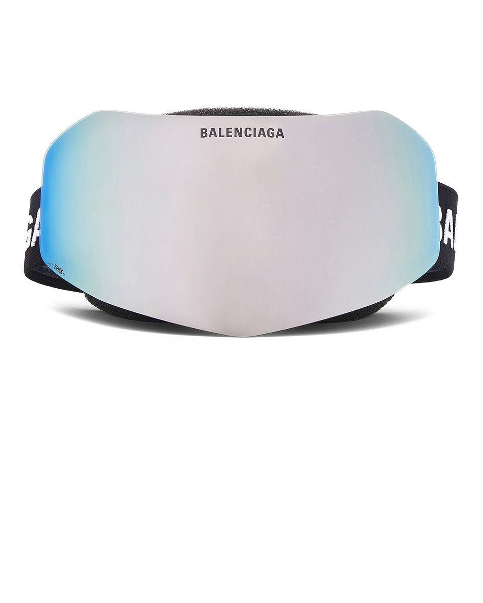 Image 1 of Balenciaga Ski Goggles in Black & Silver