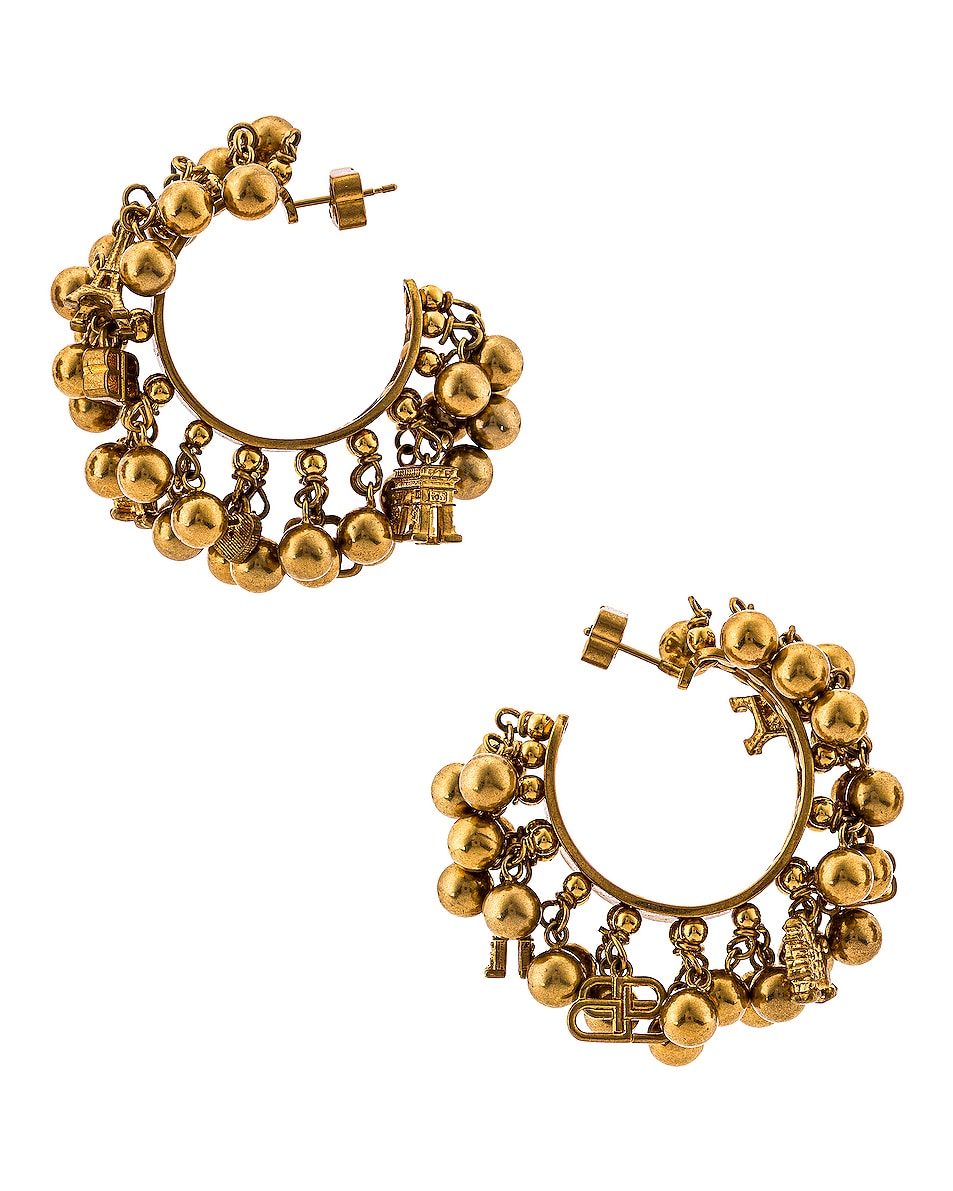 Image 1 of Balenciaga Tassel Earrings in Gold