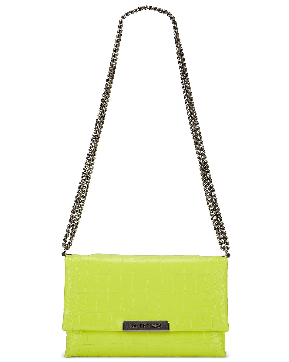 Image 1 of Balenciaga Small Triplet Bag in Fluo Yellow