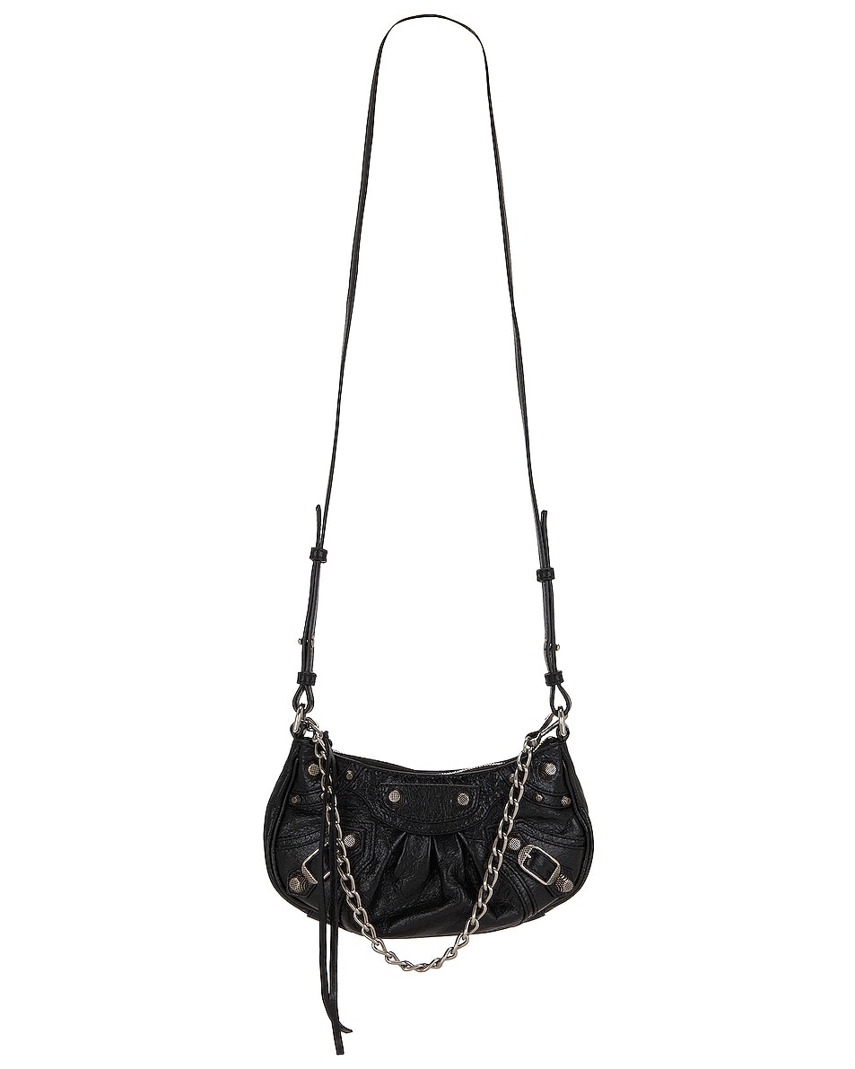 Image 1 of Balenciaga Mini Le Cagole Chain Bag in Black