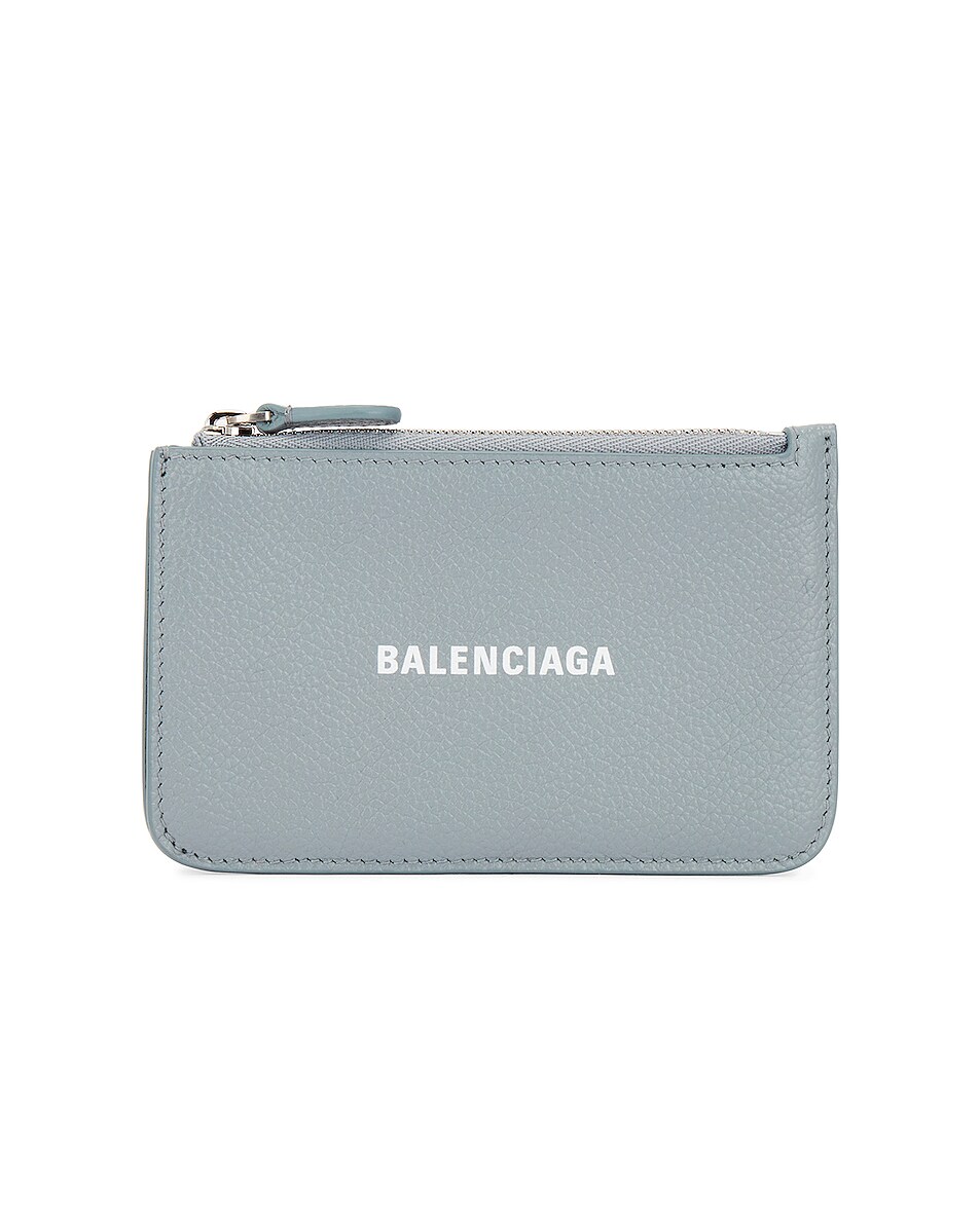 Image 1 of Balenciaga Long Cash and Card Wallet in Ash Blue