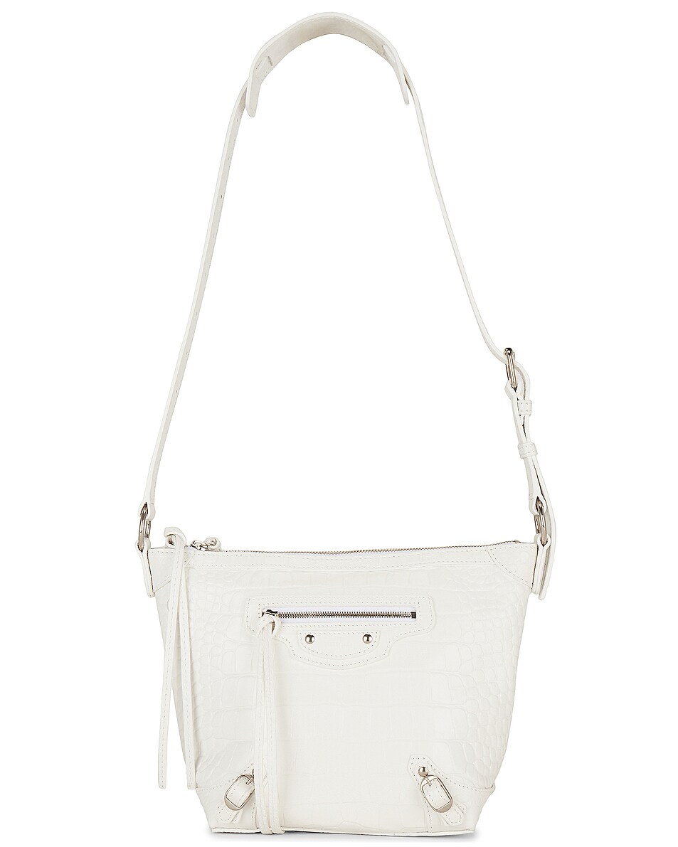 Image 1 of Balenciaga XS Neo Classic Hobo Bag in Optic White