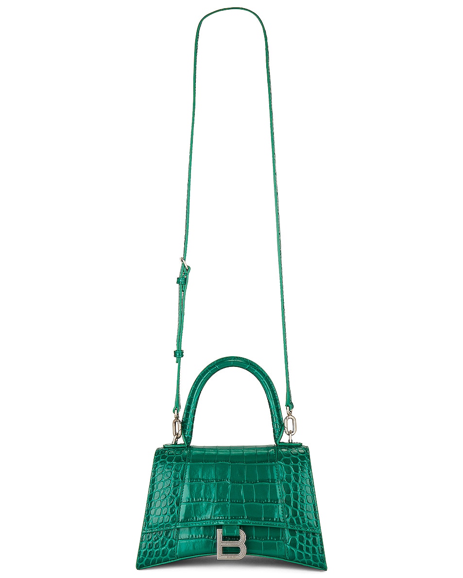 Image 1 of Balenciaga Small Hourglass Top Handle Bag in Jade