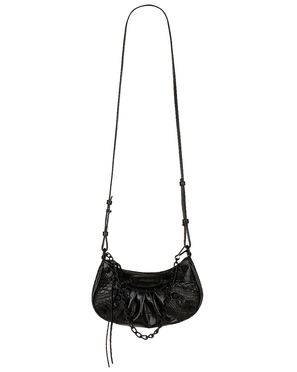 Image 1 of Balenciaga Mini Le Cagole Chain Bag in Black