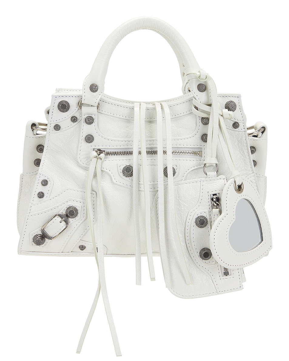 Image 1 of Balenciaga Extra Small Neo Cagole Bag in Optic White