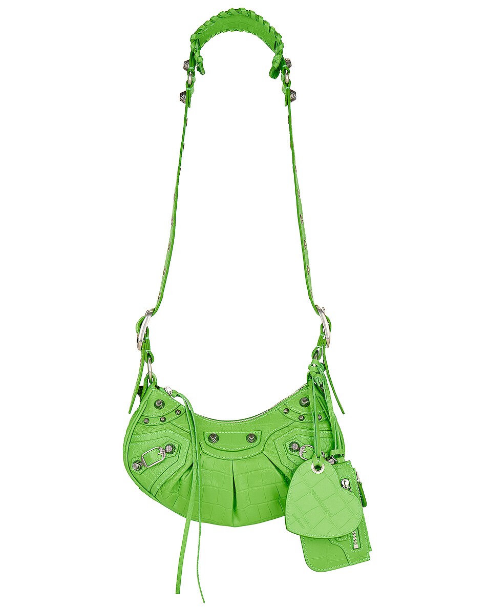 Image 1 of Balenciaga Extra Small Le Cagole Shoulder Bag in Acid Green