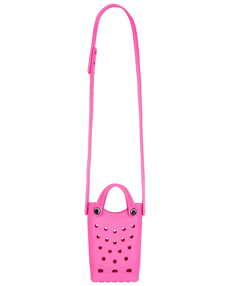 Image 1 of Balenciaga Crocs Phone Holder in Pink