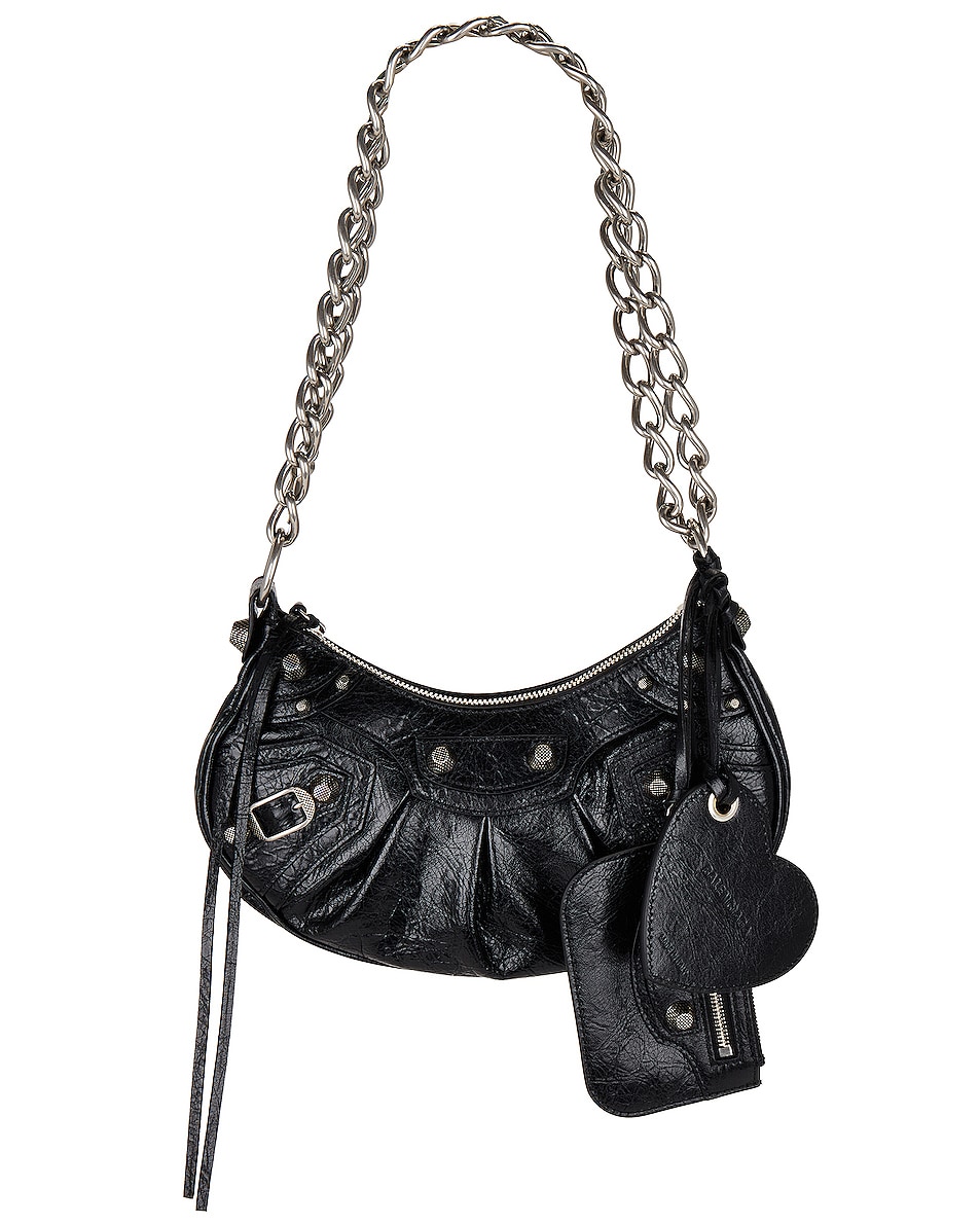 Image 1 of Balenciaga XS Le Cagole Hobo Bag in Black