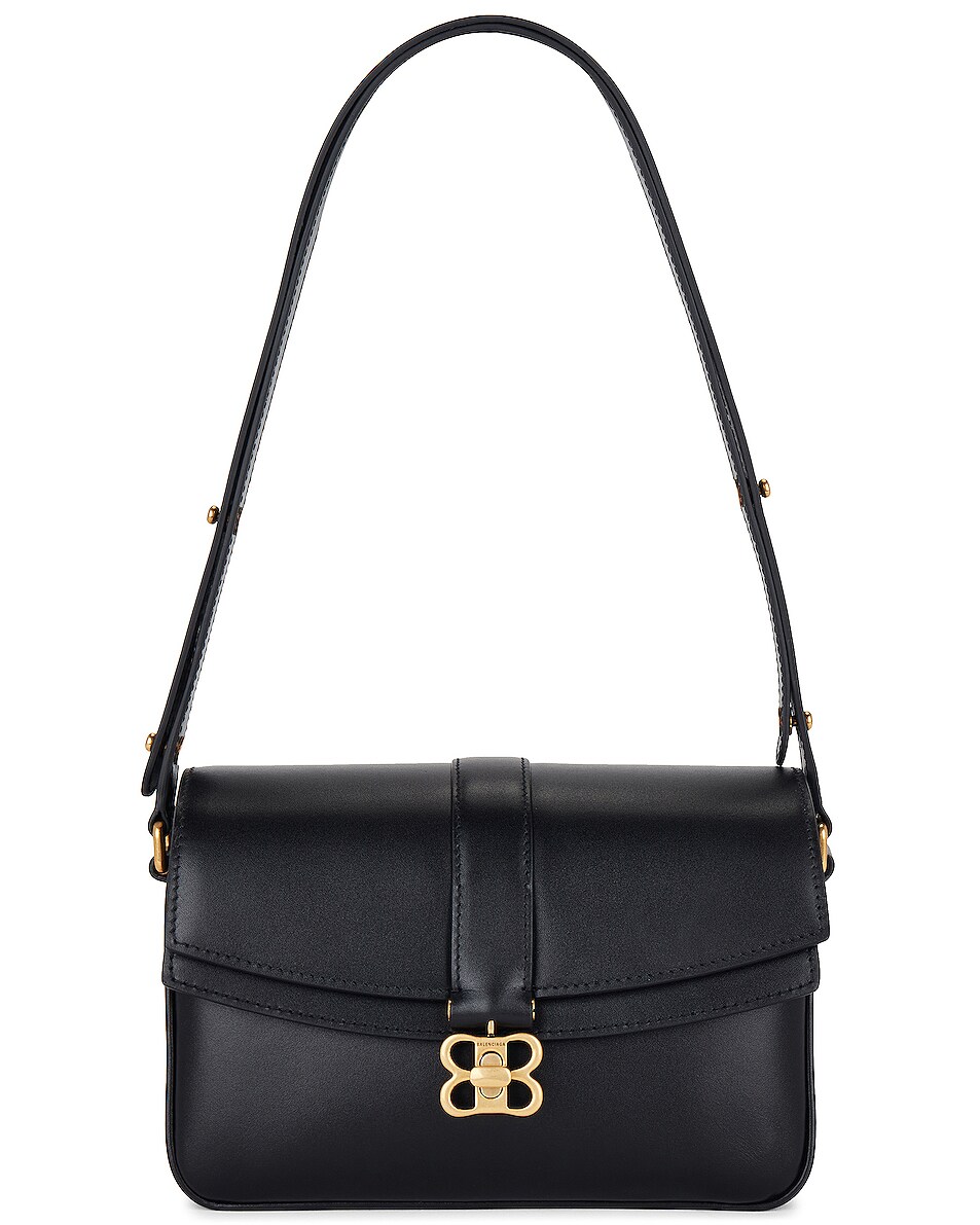 Image 1 of Balenciaga Small Lady Flap Bag in Black