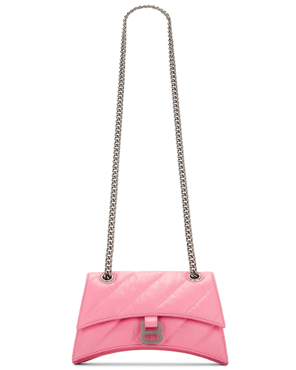 Balenciaga Small Crush Chain Bag in Sweet Pink | FWRD
