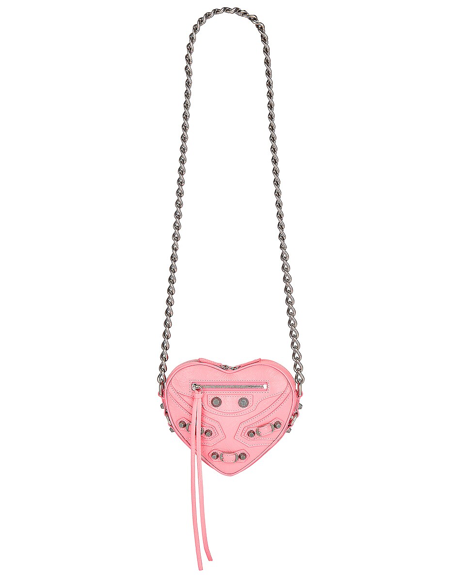 Balenciaga Cagole Heart Mini Bag in Sweet Pink | FWRD