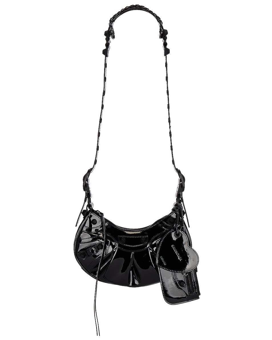 Image 1 of Balenciaga XS Le Cagole Faux Leather Shoulder Bag in Black