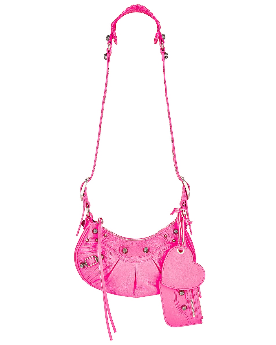 Image 1 of Balenciaga Xs Le Cagole Shoulder Bag in Fluo Pink