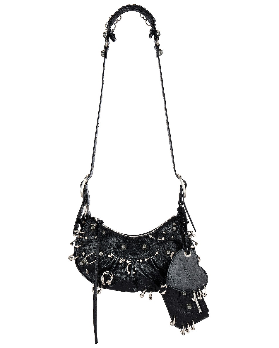 Image 1 of Balenciaga Xs Le Cagole Pierced Shoulder Bag in Black