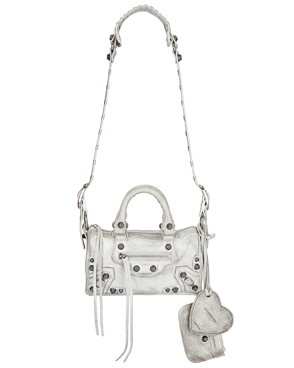 Image 1 of Balenciaga Mini Le Cagole Duffle Bag in Optic White