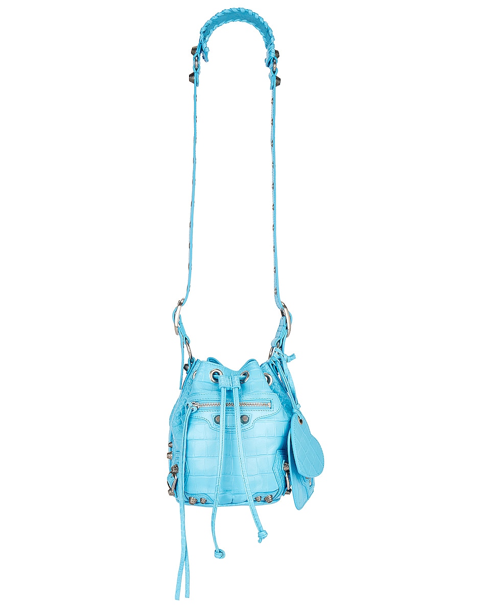 Image 1 of Balenciaga Xs Le Cagole Bucket Bag in Sky Blue