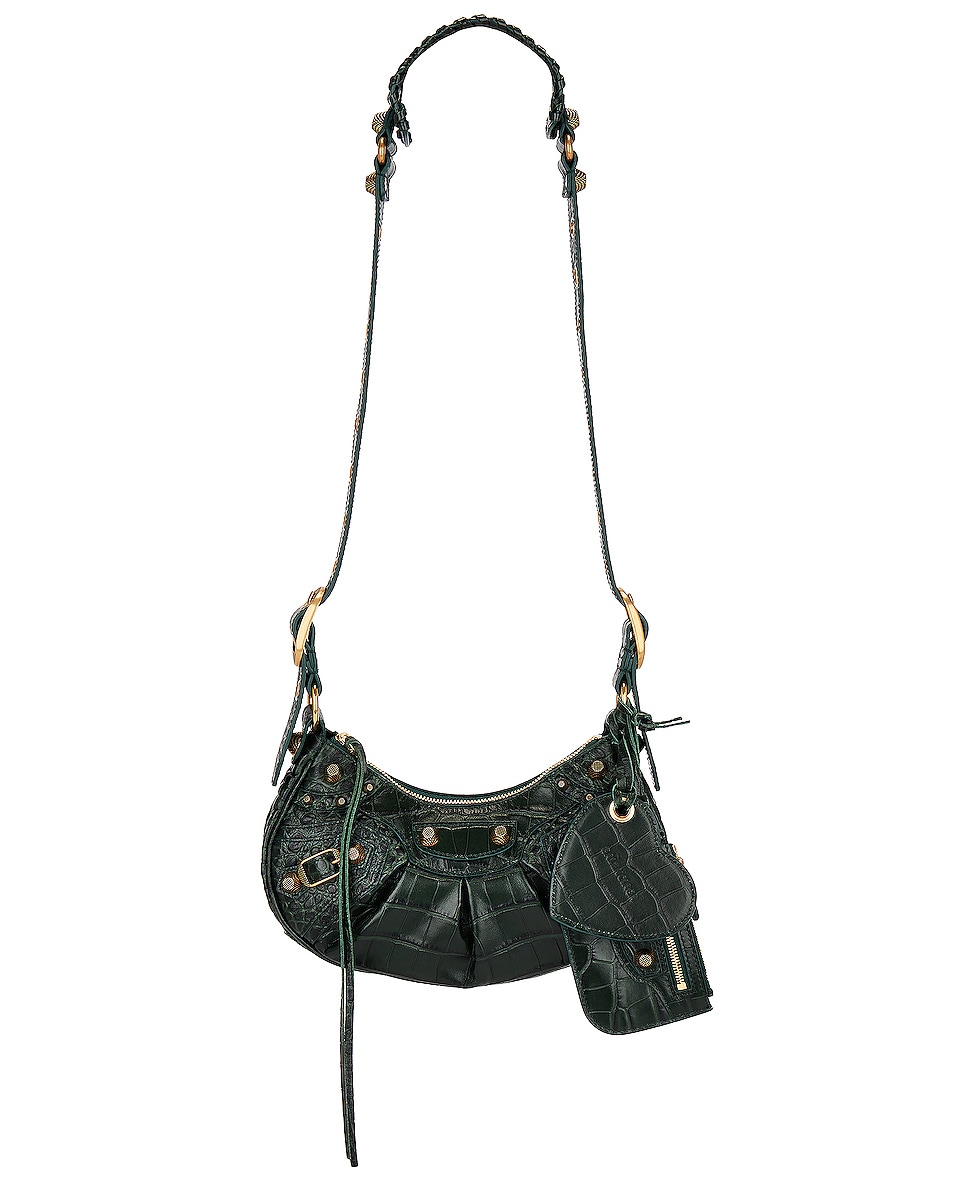 Image 1 of Balenciaga Xs Le Cagole Shoulder Bag in Forest Green