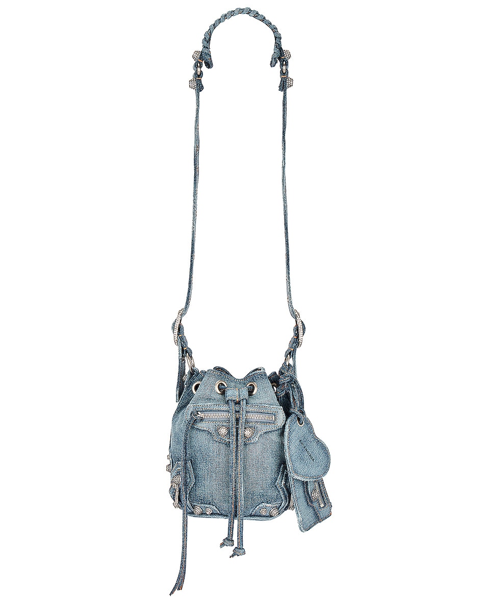 Image 1 of Balenciaga Xs Le Cagole Bucket Bag in Blue