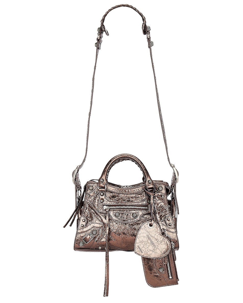 Image 1 of Balenciaga Xs Neo Cagole Bag In Dark Bronze in Dark Bronze