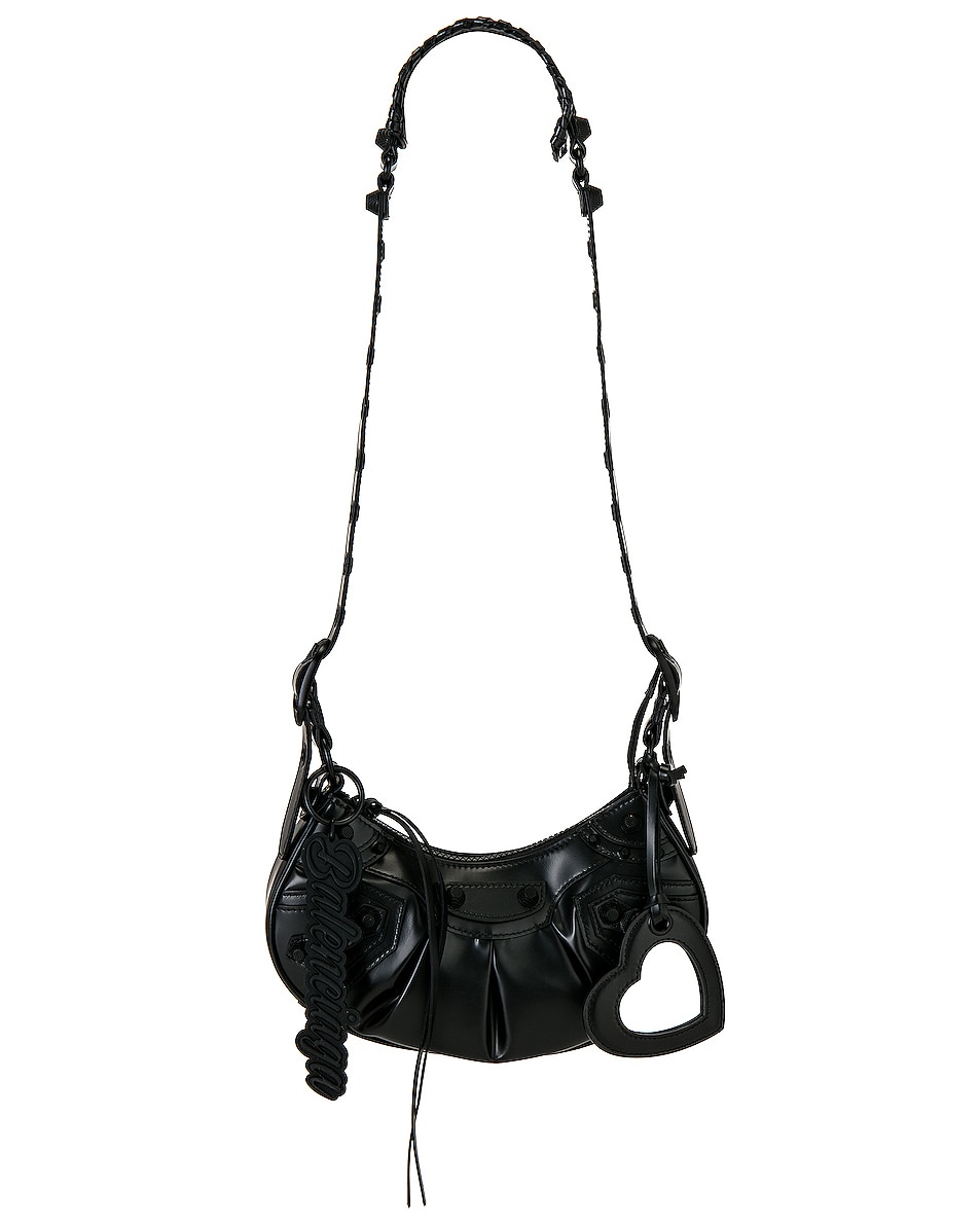 Image 1 of Balenciaga Le Cagole Latex XS Shoulder Bag in Black