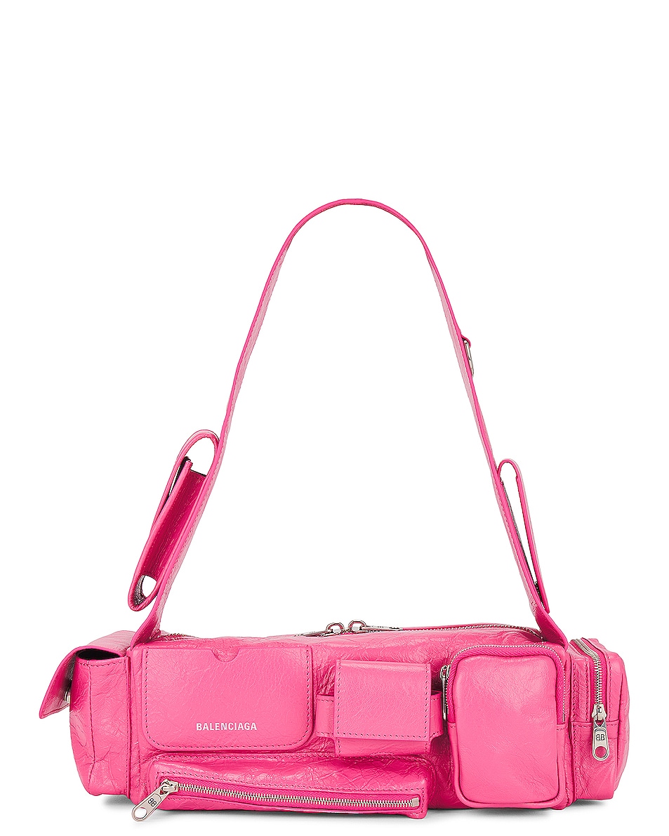 Image 1 of Balenciaga Superbusy XS Sling Bag in Bright Pink