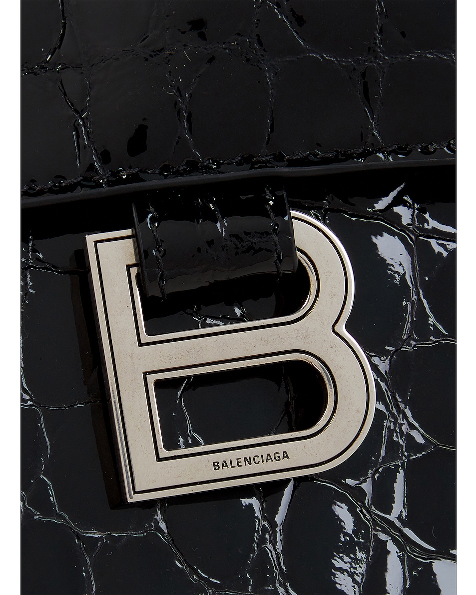 Balenciaga Large Crush Chain Bag In Black 