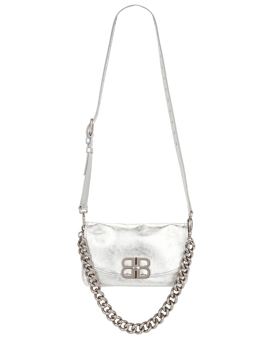 Image 1 of Balenciaga BB Soft Flap Small Bag in Silver