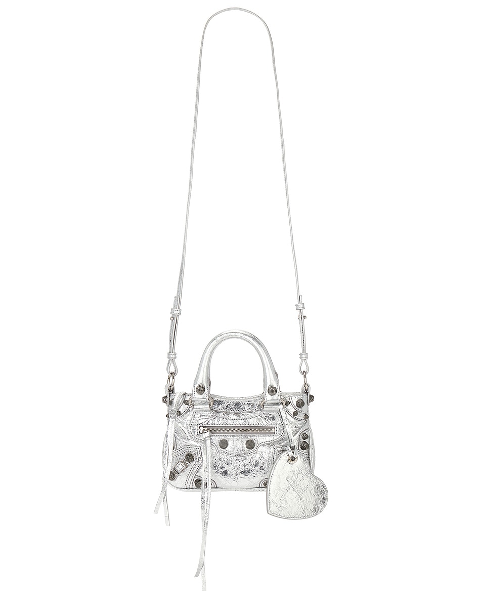 Image 1 of Balenciaga Neo Cagole Mini Tote Bag in Silver