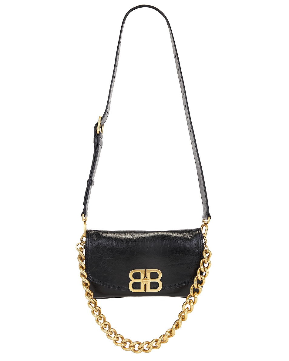 Image 1 of Balenciaga BB Soft Flap Small Bag in Black