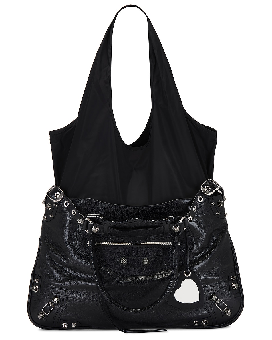 Image 1 of Balenciaga Neo Cagole XL Tote Bag in Black & Black