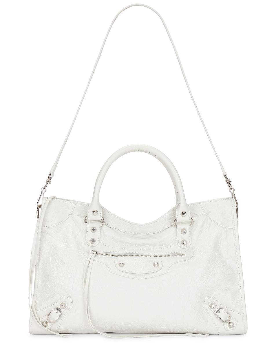 Image 1 of Balenciaga Le City Medium Bag in Optic White