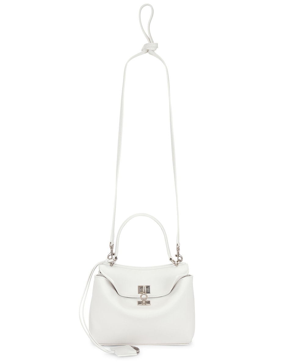 Image 1 of Balenciaga Rodeo Mini Top Handle Bag in Optic White