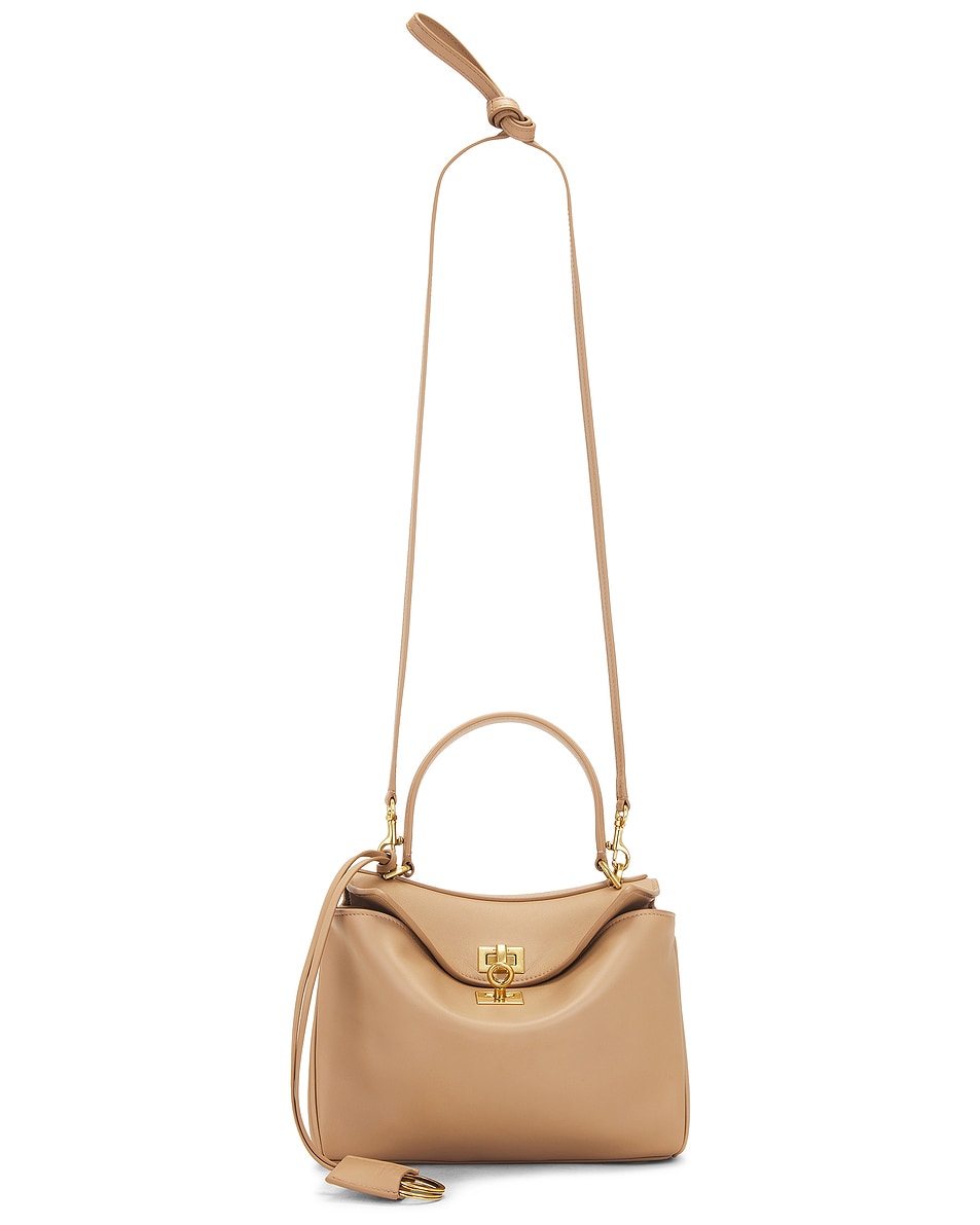 Image 1 of Balenciaga Rodeo Mini Top Handle Bag in Latte