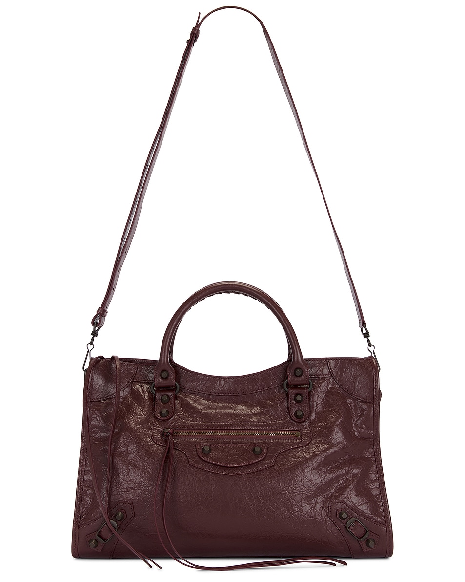 Image 1 of Balenciaga Le City Bag in Dark Burgundy