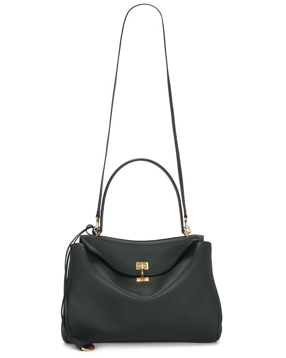 Image 1 of Balenciaga Rodeo Medium Top Handle Bag in Pine Green