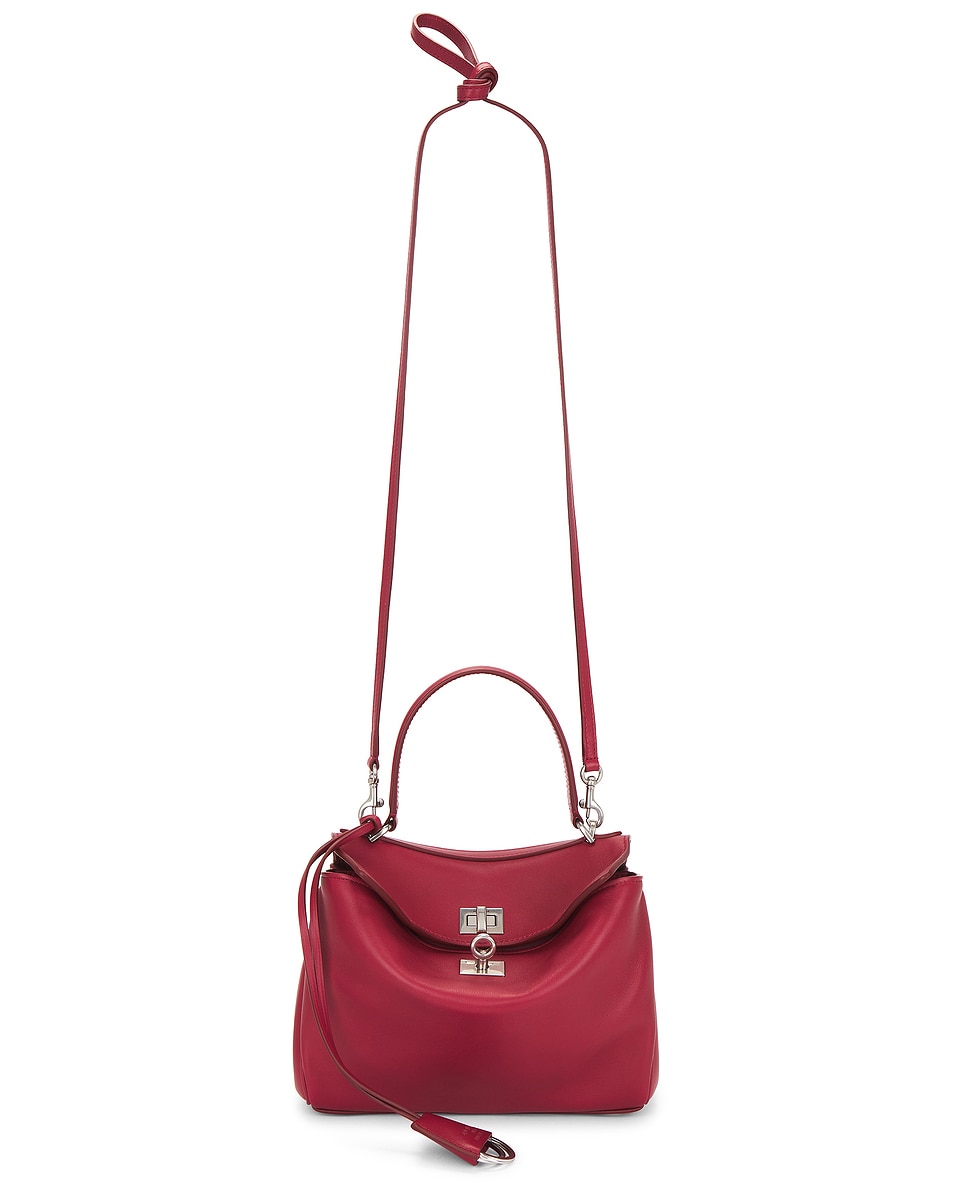 Image 1 of Balenciaga Rodeo Mini Top Handle Bag in Cherry Red