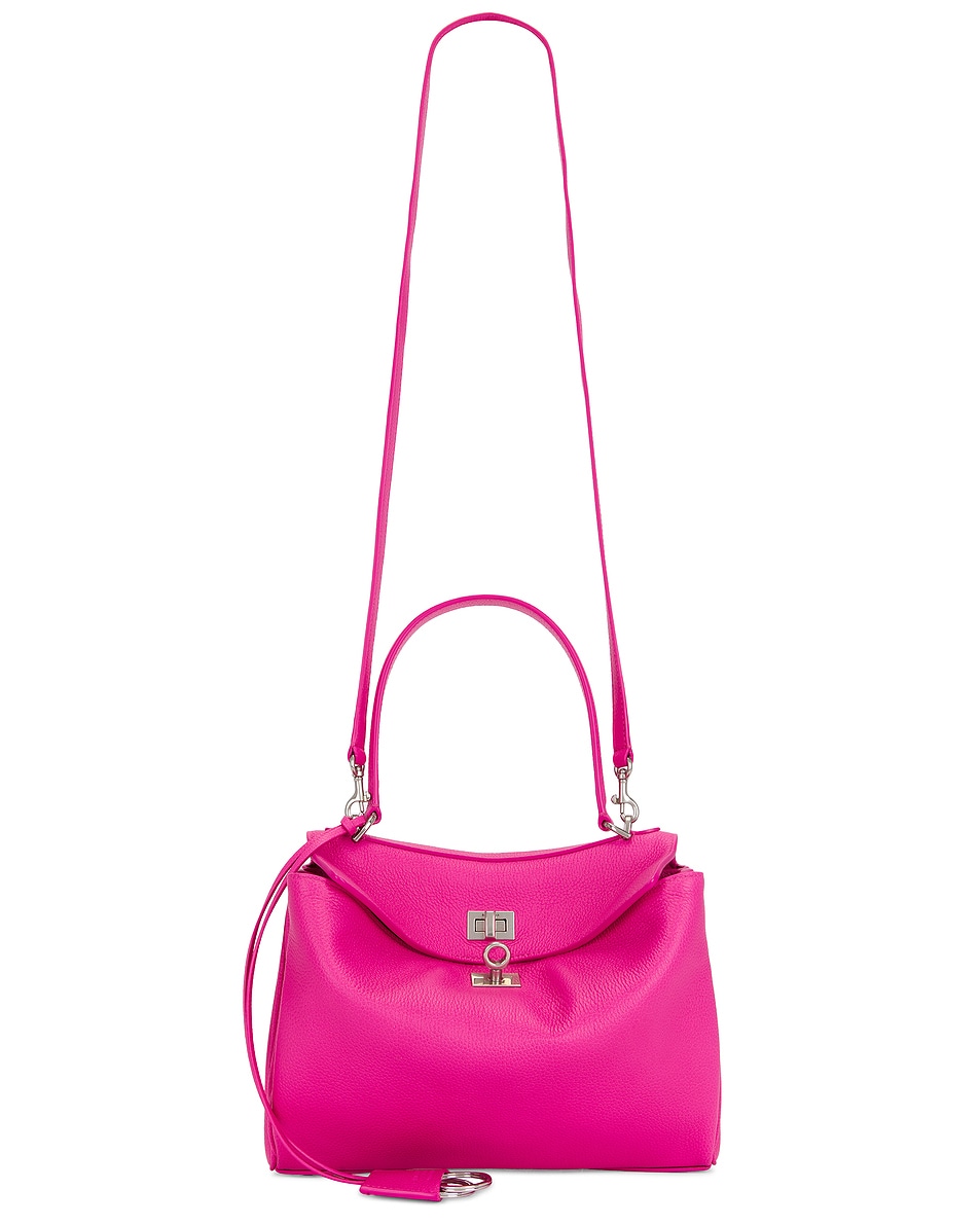 Image 1 of Balenciaga Rodeo Mini Top Handle Bag in Bright Pink