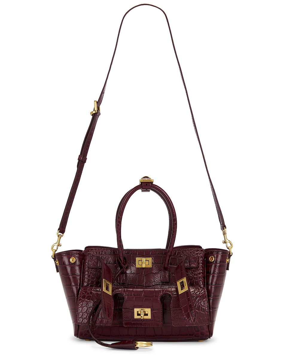 Image 1 of Balenciaga Bel Air Carry Bag in Dark Burgundy