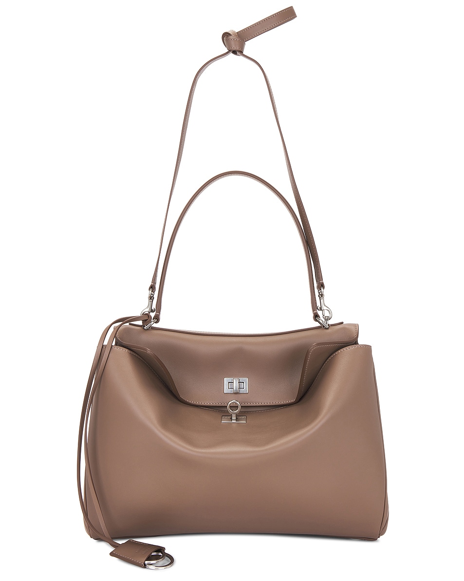 Image 1 of Balenciaga Rodeo Medium Top Handle Bag in Taupe