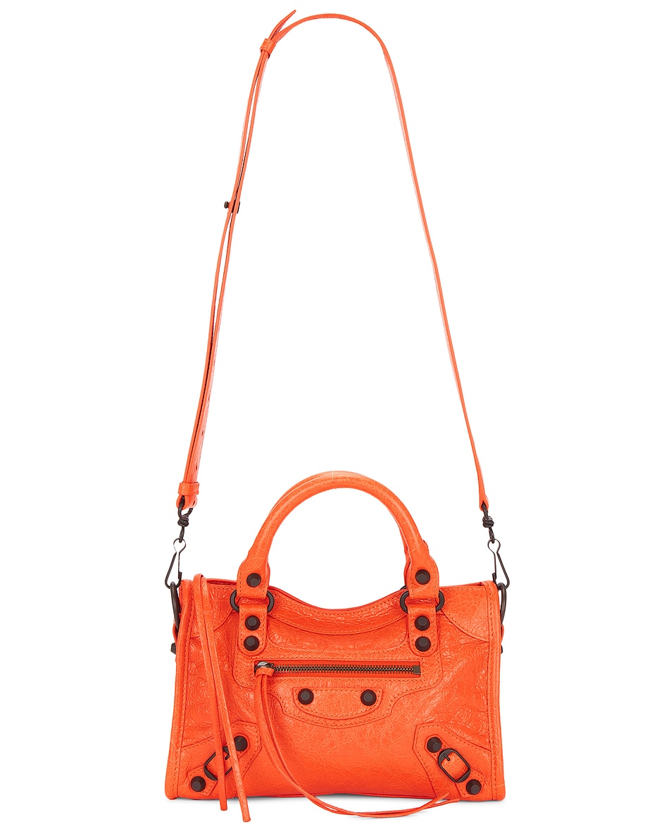 Image 1 of Balenciaga Le City Mini Bag in Pop Orange