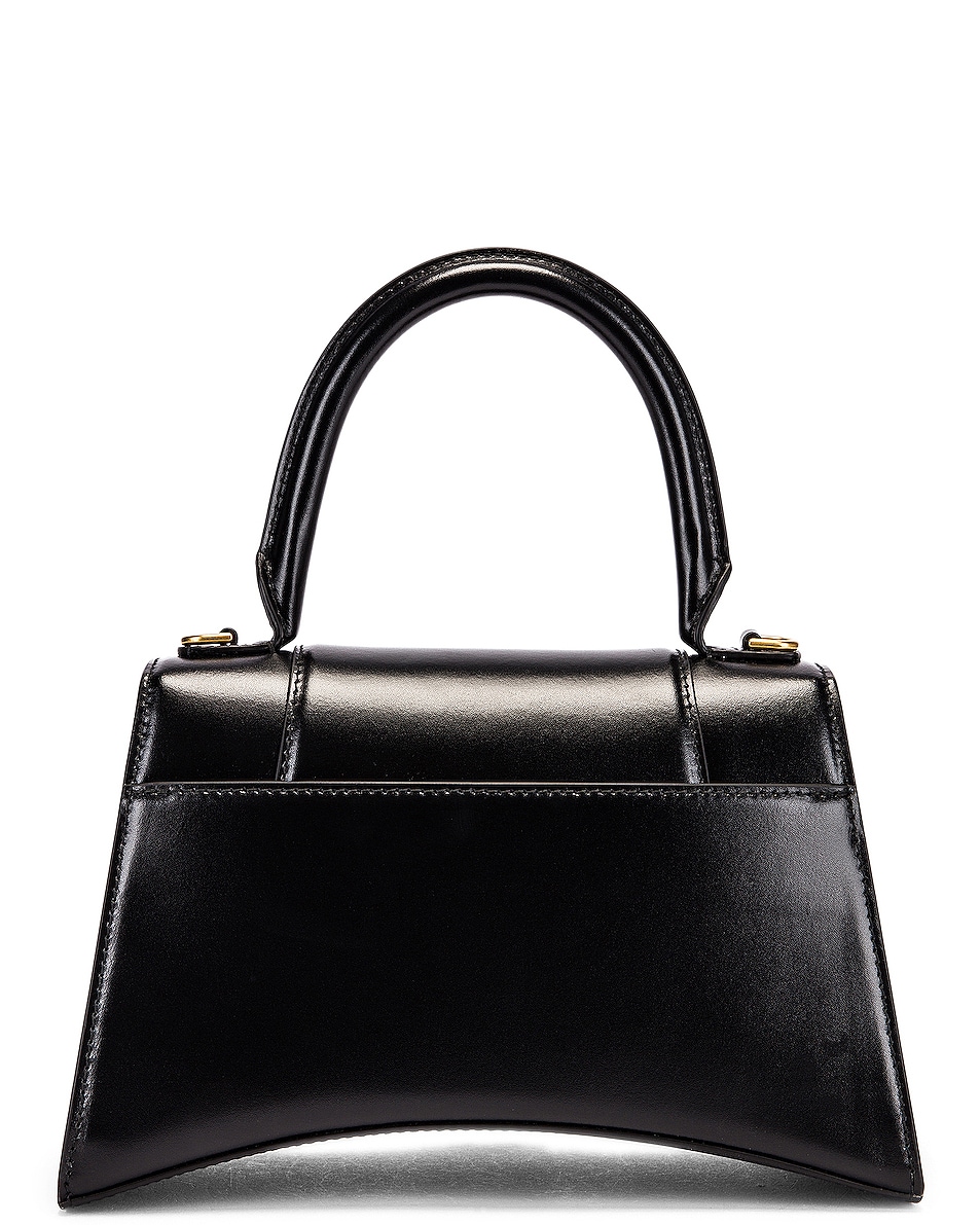 Balenciaga Small Hourglass Top Handle Bag in Black | FWRD