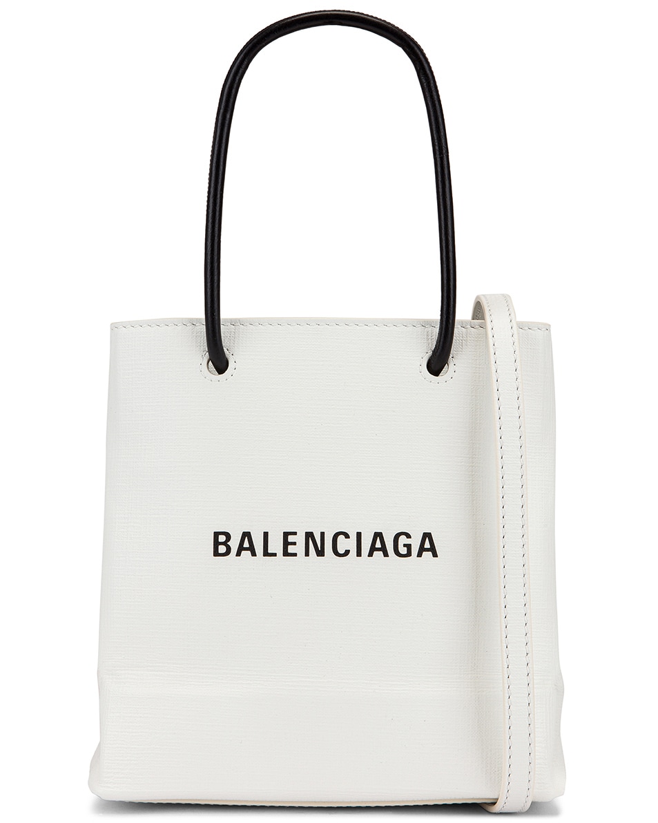 Image 1 of Balenciaga XXS Shopping Tote Bag in White