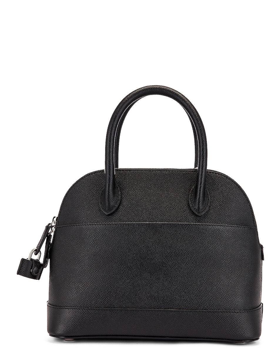 Balenciaga Small Ville Top Handle Bag in Black & Black | FWRD