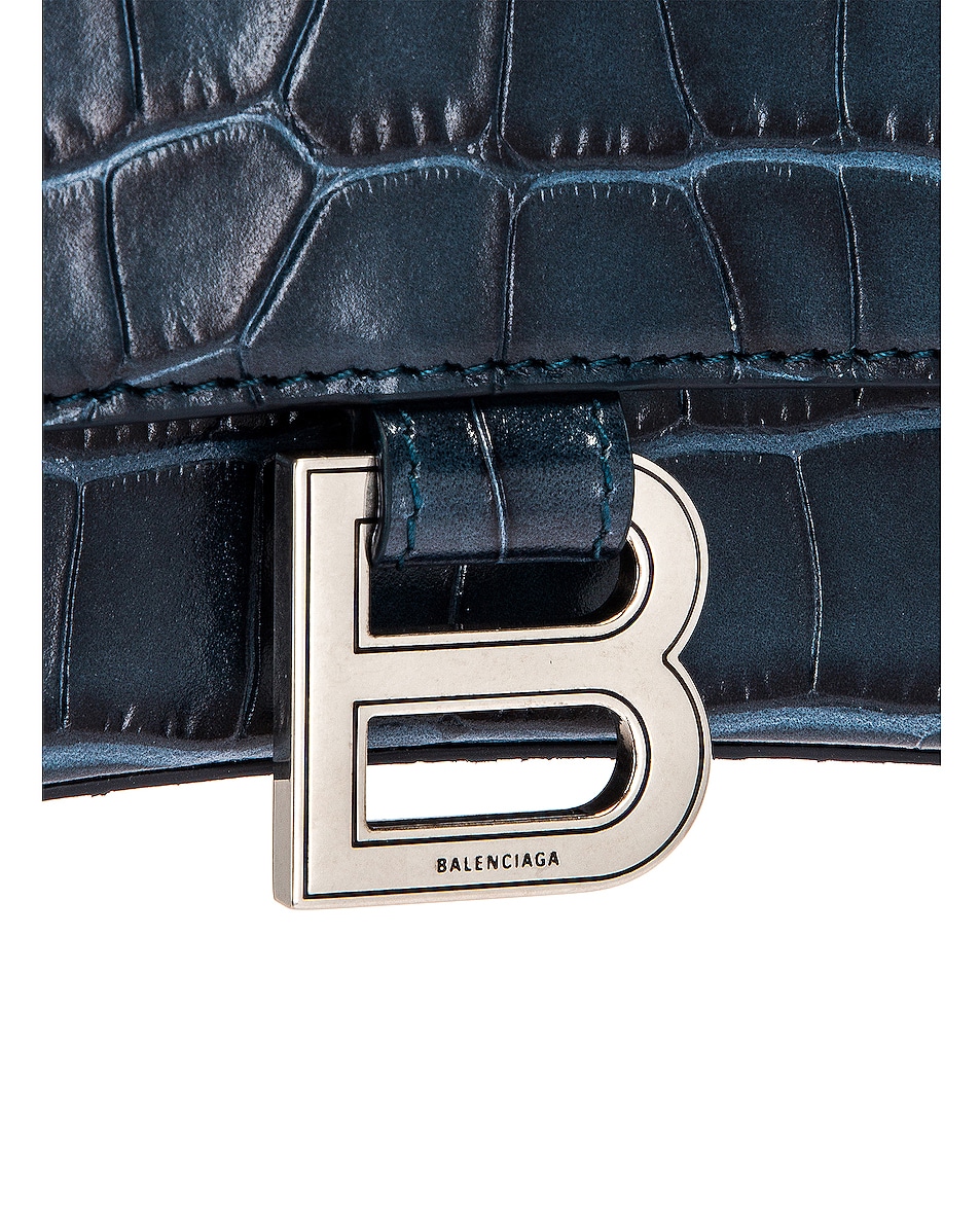 balenciaga hourglass blue bag