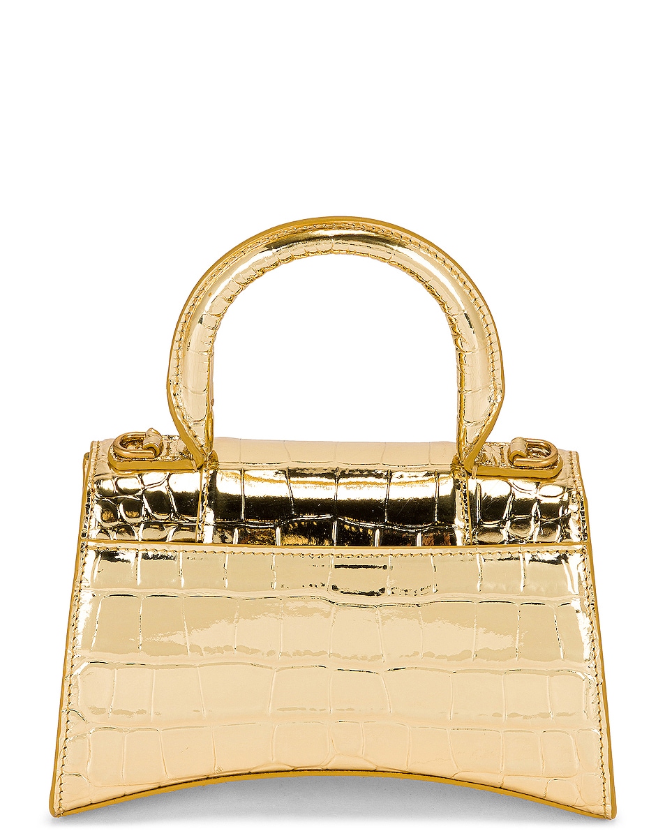 balenciaga gold hourglass bag